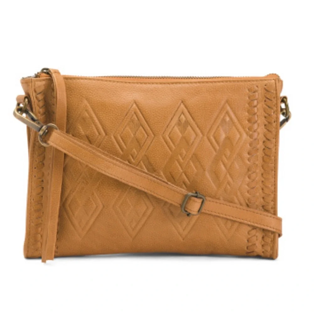 🆕 DAY & MOOD LEATHER DAYPENNY CROSSBODY-X in Desert Sand - Picture 3 of 8